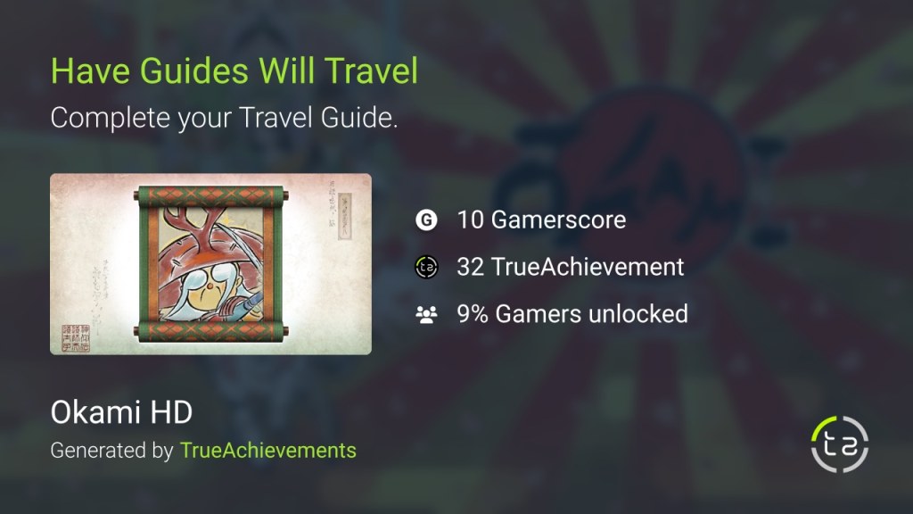 Picture of: Have Guides Will Travel achievement in Okami HD